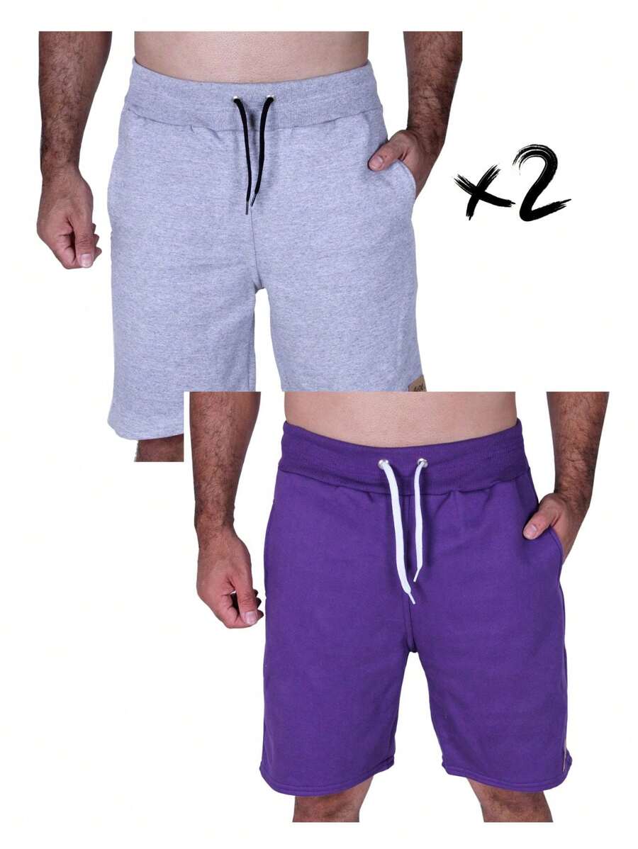 Men Shorts - Màu tím - Xem 1