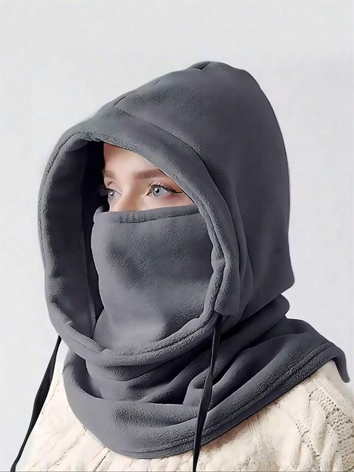 Máscara De Cara De Invierno Balaclava, Gorro Térmico A Prueba De Viento,  Sombrero De Esquí De Ciclismo Al Aire Libre, Calentador De Cuello Y  Cubierta Facial | Moda de Mujer | SHEIN México