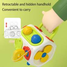 Montessori Sensory Toys For Toddlers Travel Activities Busy Board Cube - Baby Gifts For Infant Boys Girls - Airplane Plane Car Travel Toys Educational Learning,Halloween Christmas Birthday Gift For Toddlers - White - View 6