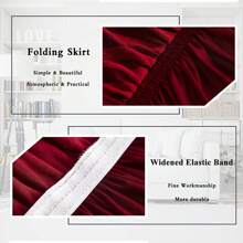 1pc Wave Pattern Sofa Slipcover, Non-Slip Sofa Cover With Skirt, Dustproof Anti-Cat Scratch Couch Cover Machine Washable Furniture Protector For Bedroom Office Living Room Home Decor - 1 Seat :Suitable For Sofas 90-125cm(35.43-49.21in) Long / 2 Seat :Suitable For Sofas 145-170cm(57.1-66.93in) Long / 3 Seat :Suitable For Sofas 190-210cm(74.8-82.68in) Long / 4 Seat :Suitable For Sofas 235-280cm(92.52-110.24in) Long