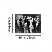 1 Miếng tranh sơn dầu Áp phích , Bia Đen Trắng Retro In ảnh Treo tranh Trang trí , Đối với Phòng khách Trang trí tường , Phòng ngủ Trang trí tường , Văn phòng Phòng bếp Trang trí tường , Khung trang trí - Đen và trắng - Xem 3