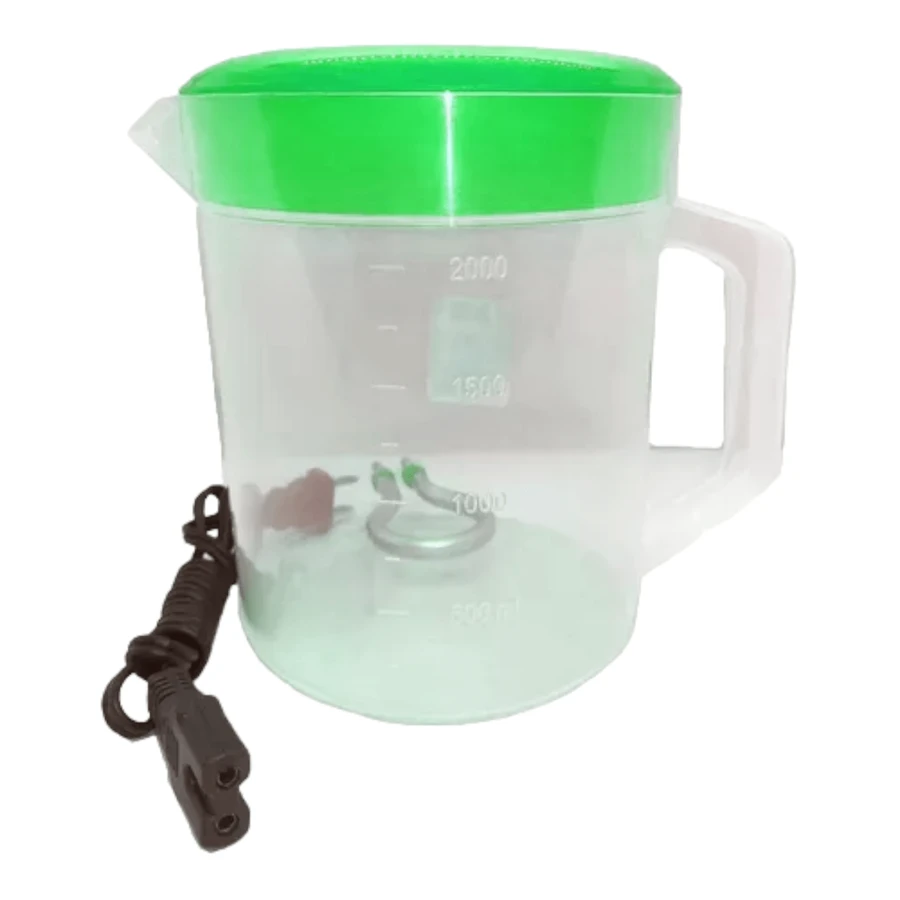 Jarra Electrica Hervidora De Plastico Con Resistencia 2 Litros Agua Cafe Leche Te - Verde - Ver 1