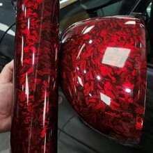 Red Forged Carbon Fiber Vinyl - Red - View 7