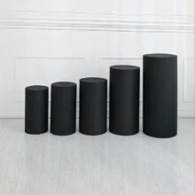 3pcs/5pcs Iron Art Candy Jar Cover For Candy Buffet Table, Wedding Props, Cylinder Vase Cover For Party Decoration - 19.7*10.6"/21.6*11.8"/23.6*13"/29.5*14.2"/35.5*15.8" - View 7