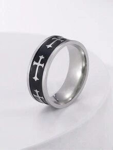 1 Miếng Thép không gỉ Mũi tên , Sợi dây , Vượt qua , Thiết kế Skull 8mm Vòng rộng Đối với Nam Punk Hip Hop Phong cách Thời trang Phụ kiện , Qủa tặng Đối với Bố , Bạn - 8mm - Xem 22