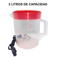 Jarra Electrica Hervidora De Plastico Con Resistencia 2 Litros Agua Cafe Leche Te - Verde - Ver 4