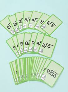 1set Of 36pcs Waterproof Cardboard Early Education Flashcards Teaching Tool - Multicolor - View 3