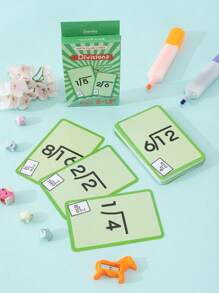 1set Of 36pcs Waterproof Cardboard Early Education Flashcards Teaching Tool - Multicolor - View 1