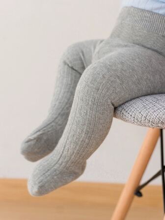 Spring And Autumn Baby Tights, Children's Elastic Pantyhose For Diapered Kids