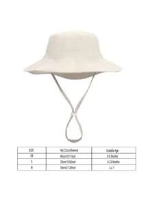 2pcs Baby Sun Hat With Glasses, Quick-Dry Breathable Kids Sun Hat, Baby Sun Hat, Beach UV Protection Hat - Beige - View 2