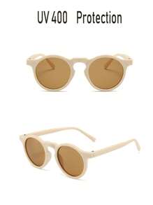 2pcs Baby Sun Hat With Glasses, Quick-Dry Breathable Kids Sun Hat, Baby Sun Hat, Beach UV Protection Hat - Beige - View 5