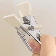 5pcs/Set Stainless Steel Clip Hanger With Double-Sided Adhesive & Hook For Home Storage, No Trace Metal Clothes Drying Clips - Multicolor - View 7