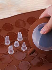 Full Silicone Material 48 Hole Macaron Mat Baking Pad High Temperature Resistant Baking Mold - Macaron Baking Mat - View 4