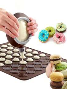 Full Silicone Material 48 Hole Macaron Mat Baking Pad High Temperature Resistant Baking Mold - Macaron Baking Mat - View 1