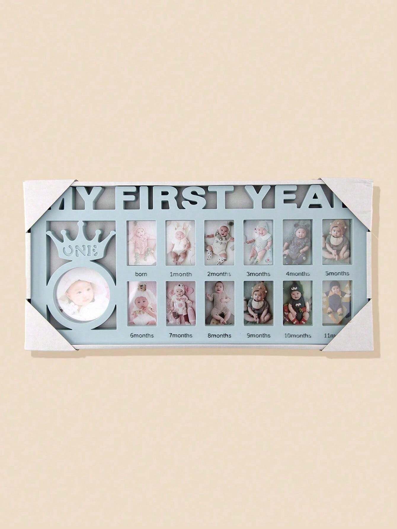 1pc Baby's 1st Month Family Commemorative Photo Frame Decorationbaby