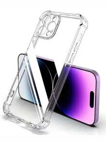 Shockproof TPU Phone Case Compatible With IPhone 15/15Plus/15Pro/15Promax Waterproof Anti-Fall Scratch Resistant - Clear - View 7