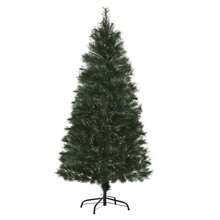 HOMCOM Árbol de Navidad 150 cm Artificial con 219 Agujas de Pino de PVC Ignífugo Base Plegable y Soporte de Acero Montaje Rápido Decoración Navideña para Interiores Verde - Verde - Ver 4