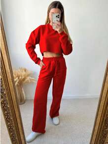 Women Two-Piece Outfits - Đỏ - Xem 2