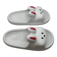 Sandalias Chanclas Conejo Sponge Mujer Antideslizante - Blanco - Ver 5