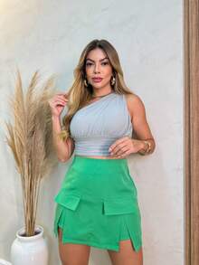 Women Shorts - màu xanh lá - Xem 2