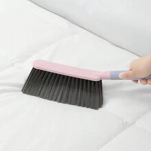 1pc Household Large Soft Bristle Cleaning Brush With Plastic Long Handle, Creative Sofa Cleaning Tool For Home Use - Multicolor - View 4