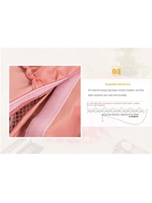 Large Capacity Waterproof Portable Organizer Bags Multi-Compartment Fashion Zipper Holder Boxes Multifunctional Bag Travel Accessories For Women RANDOM COLORS