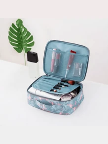 Large Capacity Waterproof Portable Organizer Bags Multi-Compartment Fashion Zipper Holder Boxes Multifunctional Bag Travel Accessories For Women RANDOM COLORS