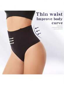 Tanga Faja Panty Calzon Invisible Reductora Tipo Colombina - Negro - Ver 7