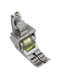 1 Narrow Width Roller Presser Foot With Three Wheels: Compatible With Leather And Down Jackets - Silver - View 1