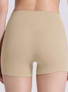 High Waist Naked Sensation Tight Yoga Leggings, Peach Lifting Sport Yoga Pants For Women - 咖啡棕 - 查看 10