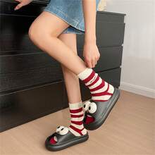 Của phụ nữ Phim hoạt hình con chó Dép đi trong nhà Với Đôi mắt to , Trong nhà Chống trượt Dày Đáy Trượt Cho mùa hè Nhà  Sử dụng - màu đen - Xem 7