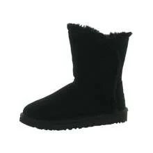 UGG Womens Suede Wool Blend Winter & Snow Boots - Black - View 1
