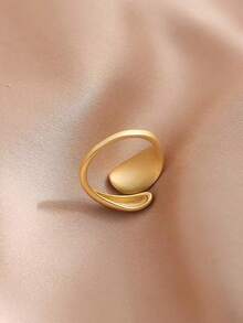 1枚經典啞金可調女士戒指,全配款式 - 合金女士可調式戒指 - 查看 3