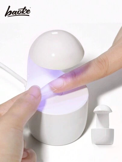 Mini UV Nail Lamp, Suitable For Gel Manicure, Small Nail Curing Light, Eggshell LED Nail Lamp, USB Handheld Nail Dryer, Fast Curing, White