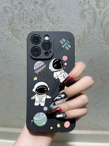 1 件卡通宇航员软保护手机壳适用于 16/16 Plus/16 Pro/16 Pro Max/15/15 Plus/15 Pro/15 Pro Max/14 Pro Max/14 Pro/14 Plus/14/13Pro Max/13pro/13/13mini/SE3/7/8/SE2/12 Pro Max/12 Pro/12/12 Mini/11 Pro Max/11 Pro/11/XR/XS Max/X/XS/7p/8p、Redmi 9T/Note 9T/10/N 防水防震防摔防刮 - 黑色 - 查看 6