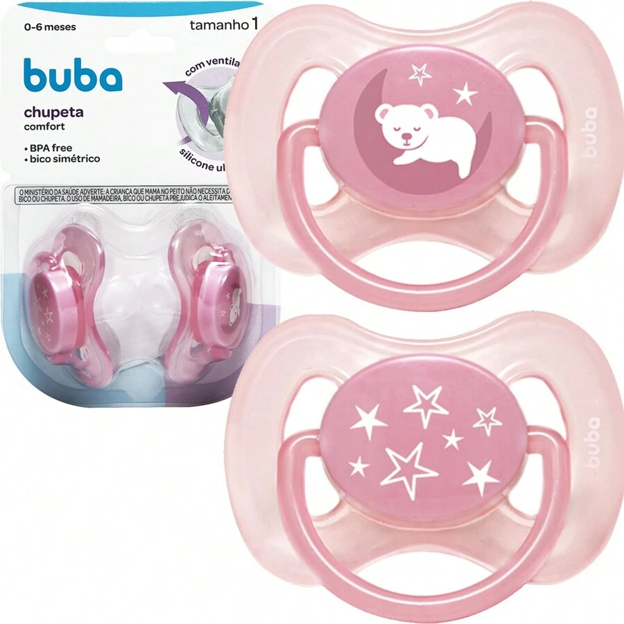Buba Pacifiers - Màu Hồng baby - Xem 1