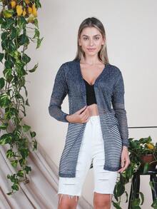 Women Coats - 藍色 - 查看 2
