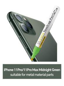 Touch Up Paint Compatible With IPhone (11Pro/11Pro Max Midnight Green),IPhone Touch Up Paint Pen, Two-In-One Scratch Remover For Deep Scratches, Special-Purpose Repair Paint Pen Universal Color Optional Compatible With IPhone (1 Pack) - Midnight Green - View 10