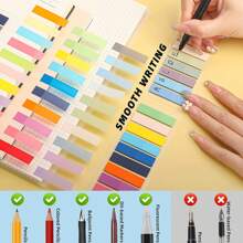 2800 قطعة من علامات تبويب الكتب/الملصقات، علامات لاصقة لأقلام كتب موراندي قابلة للكتابة، شريط أعلام كتب قابل لإعادة تعيين موضعه، مستلزمات التعليقات التوضيحية للكتب، علامات تبويب التعليقات التوضيحية، علامات تبويب فهرس الملفات - متعدد الألوان - مشاهدة 6