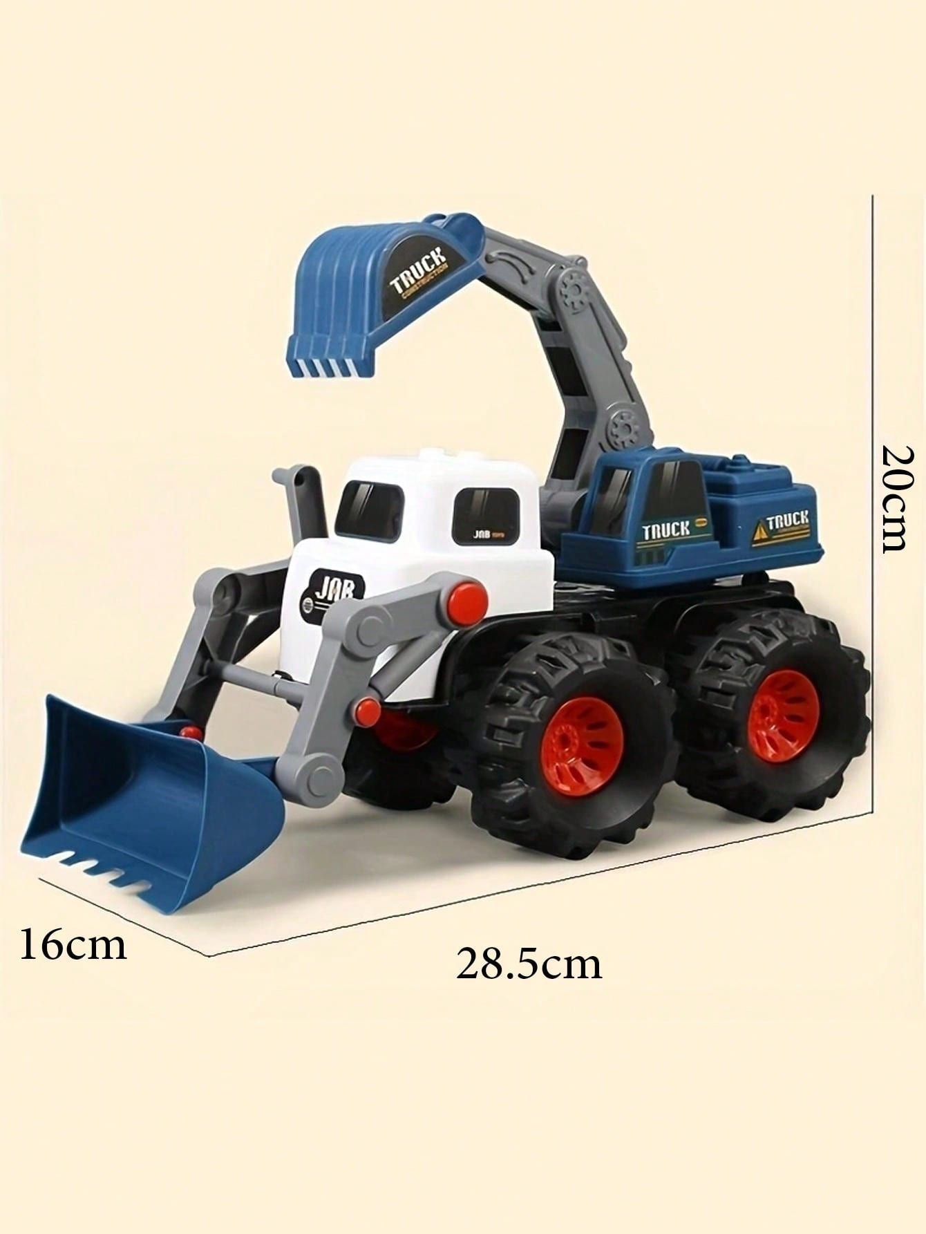 28.5cm X 20cm X 16cm Large Excavator Toy Set, Including Excavator And