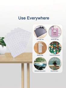 70pcs Acrylic Double-Sided Adhesive Round Glue Seamless Scotch Tape No Trace Household Paste Decoration Waterproof Strongly Fixe For DIY Scrapbooking Craft - Clear - View 6