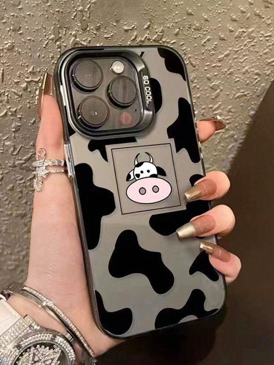 1pc IMD Transparent Smiling Face Design Phone Case Compatible With IPhone 13 14 Pro Max 11,International Version, Not The Domestic Version - Multicolor - View 1