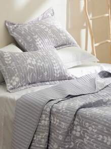 Bedsure Valentine's Day Quilt Set - 3 Pcs, Reversible Quilt Bedding Set, Polyester Microfiber Material, Lightweight Bedspread, Coverlet Set With 2 Pillow Shams, For Spring Decor, Wedding Decor, Easter Decor, Room Decor, Home Decor - Frost Grey - View 5