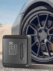 Tire Inflator Portable Air Compressor, 3X Fast Cordless Air Pump With Case 15000mAh Rechargeable Battery, 12V DC Dual Power 150PSI Electric Tire Pump For Car Motorcycle Bike Ball - Black - View 1