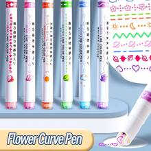 Popular Handwriting Pens For Scrolling, Bullet Journaling, Highlighting, Wave Marking, Marking Notes, Drawing Borders, Dual-Line Markers, And Roller Pens. - Color #4 - View 5