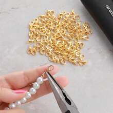 80pcs Gold Lobster Claw Clasps With 4mm Open Jump Rings 10/12mm Metal Lobster Clasps For DIY Craft Bracelet Jewelry Making - Lobster Clasps Set - View 2