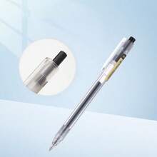 chenguang Văn phòng phẩm 0.5mm Cổ điển Có thể thu vào Bút trung lập Đạn Bút ký Loạt Bút bi 12 cái/hộp - màu đen - Xem 4