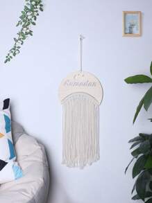 1pc Laser-Cut Themed Woven Tassel Ornament,Home Decor ,Room Decor,Wall Decor