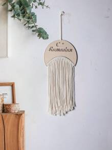 1pc Laser-Cut Themed Woven Tassel Ornament,Home Decor ,Room Decor,Wall Decor