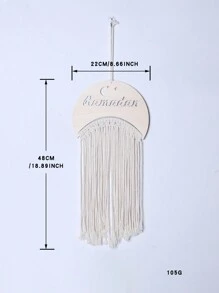 1pc Laser-Cut Themed Woven Tassel Ornament,Home Decor ,Room Decor,Wall Decor